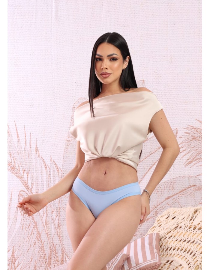 Calcinha de microfibra lisa