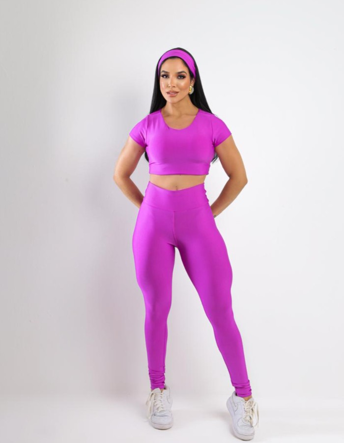 Conjunto calça e top c/ faixa