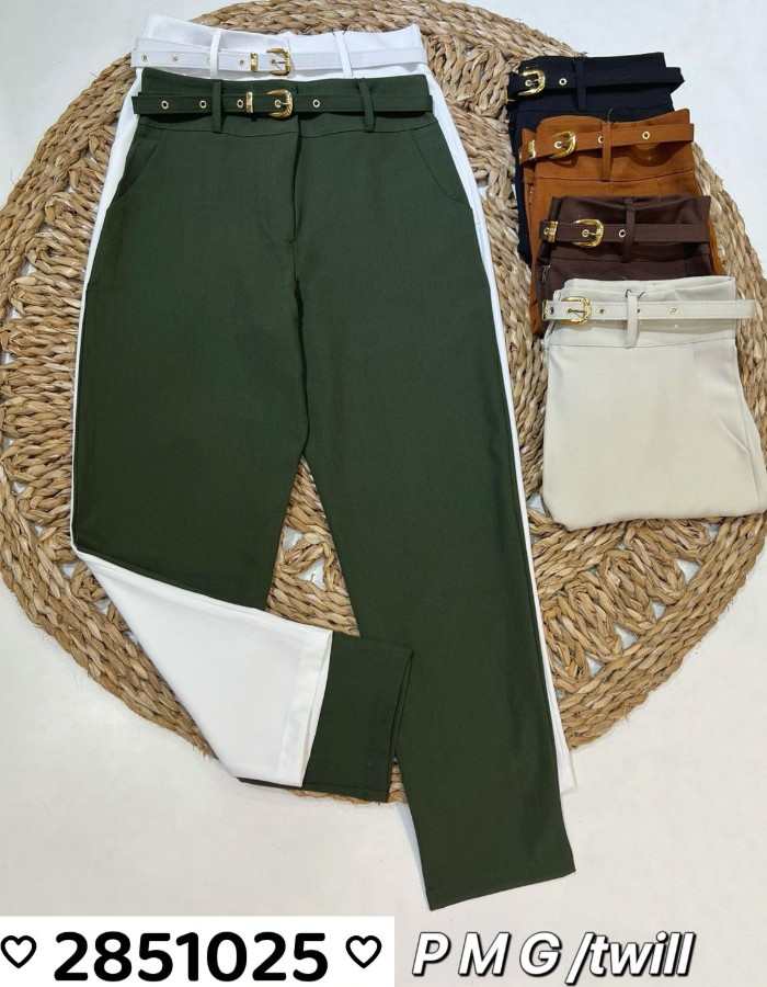 CALÇA RETA TECIDO TWILL