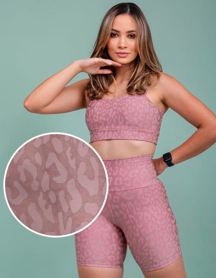 SHORT JACQUARD ONÇA BRILHO