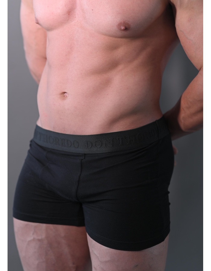 Kit com 3 cuecas boxer Preta