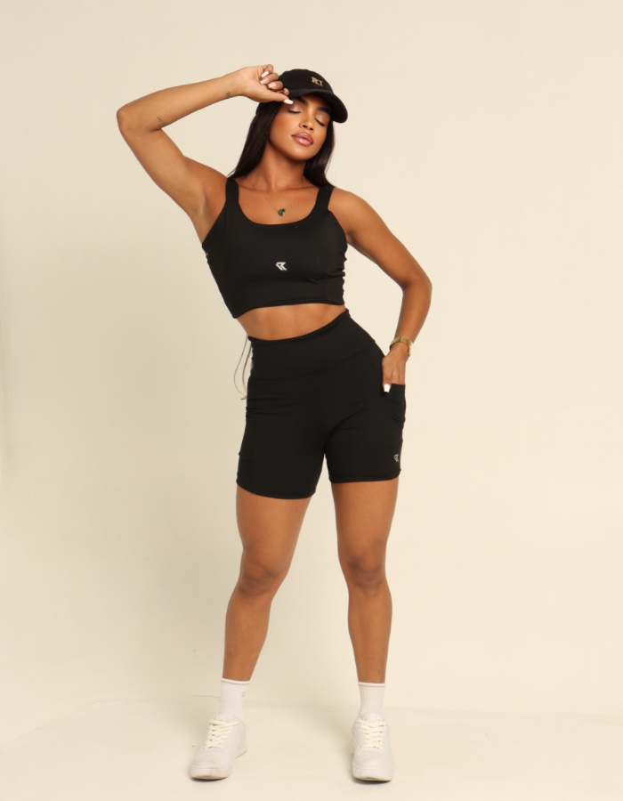 Conjunto Short+Top Preto
