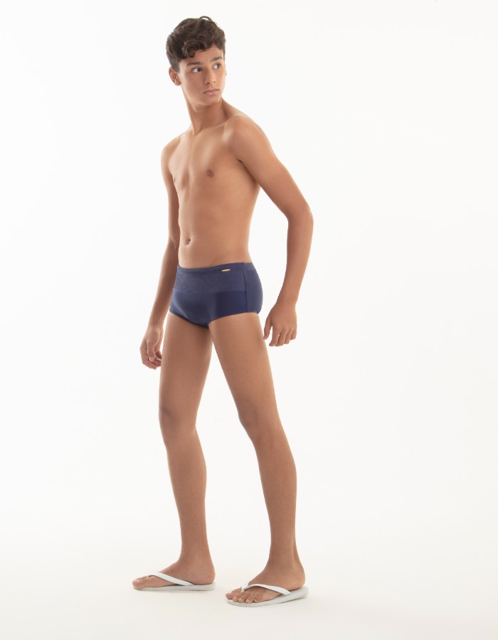 SUNGA JUVENIL - RECORTE CÓS TEXTURIZADO