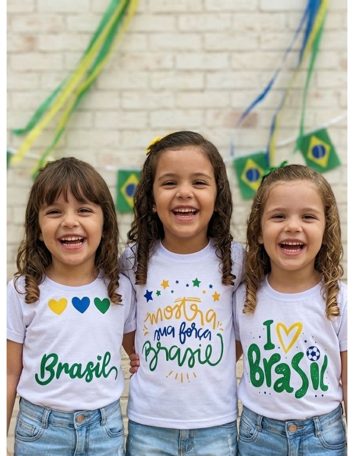 T-shirts Estampada Brasilidade 