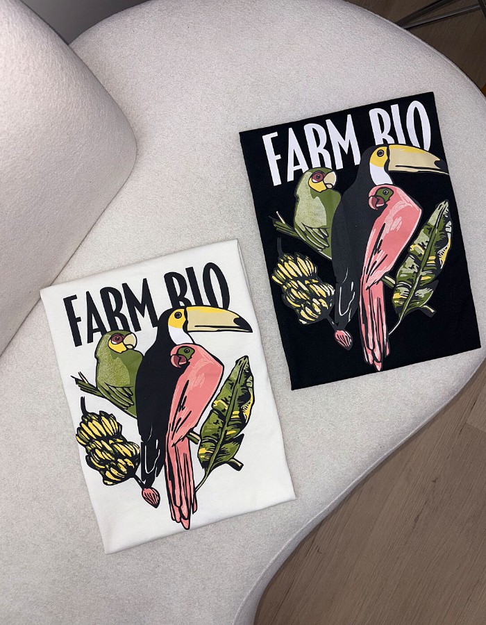 T-SHIRT DE ALGODÃO FARM RIO