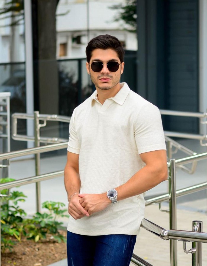 Polo Malha Texturizada