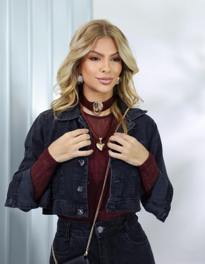 JAQUETA CURTA BLACK ESCURO