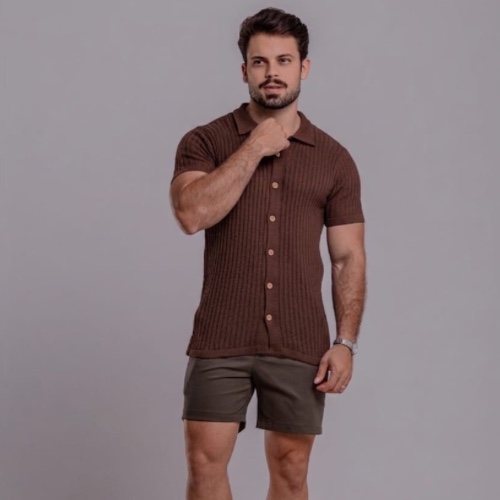 CAMISA TRICÔ CANELADA 
