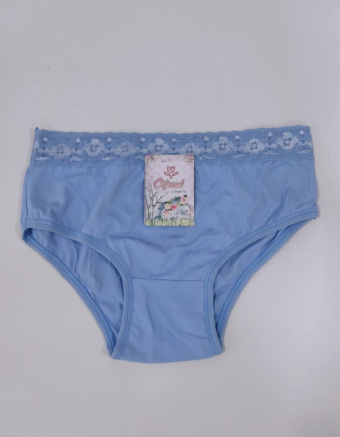 Calcinha InfanTil Crismel 016 cós renda (lisa)