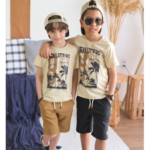 Camisa bege LETS GOO