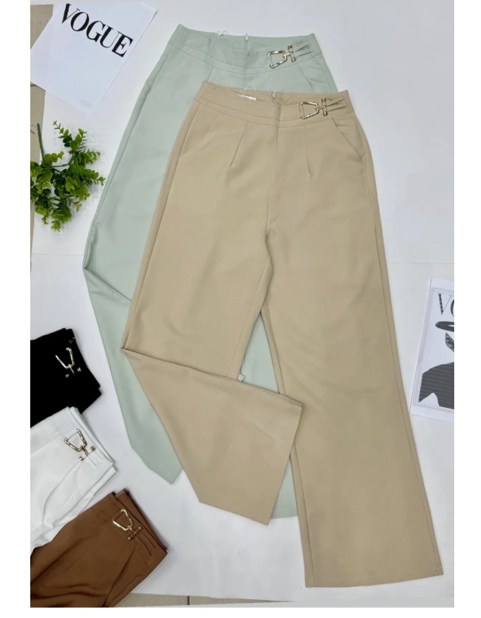 Calça alfaiataria marrant com zíper 