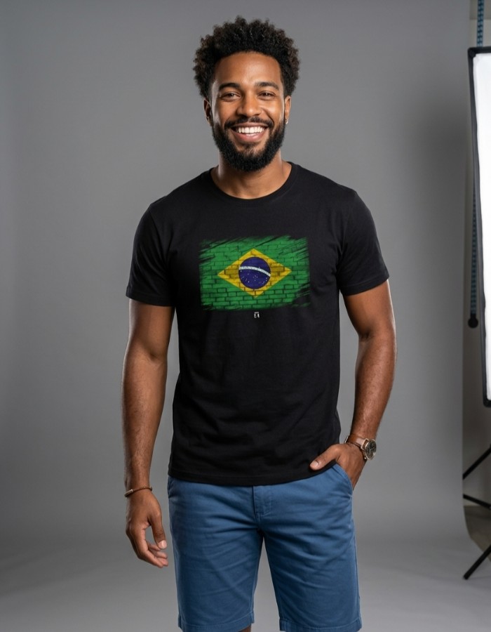 CAMISA DIFERENCIADA - BANDEIRA BRASIL PEITO