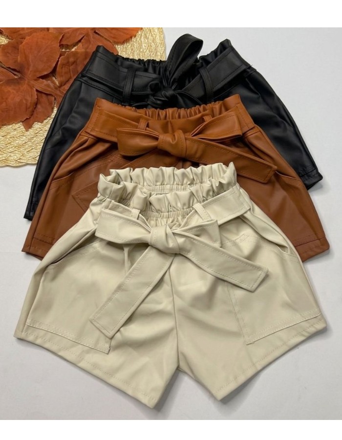 Short Couro fake Isadora 
