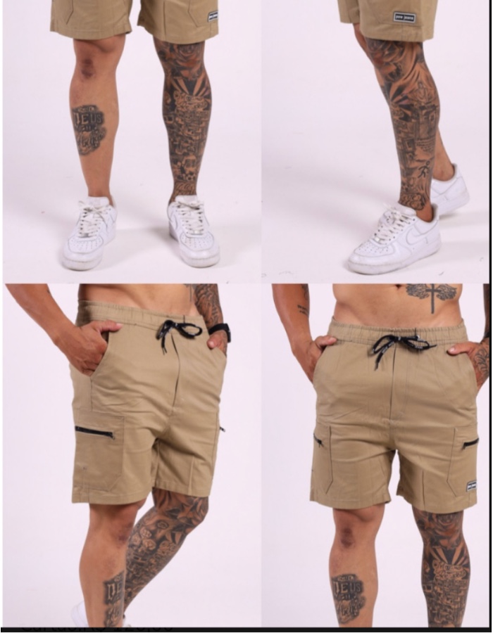 SHORT CARGO BOLSO LATERAL C FIVELA
