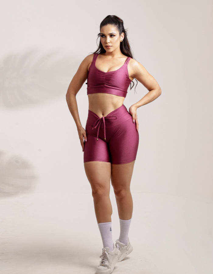 Conjunto atlanta de short cadarço 