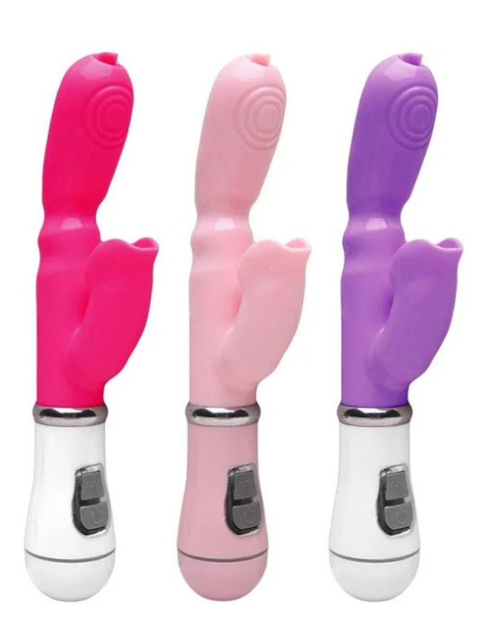  Vibrador Ponto G Clitóris Com Língua 12 Vibro Sexy Import