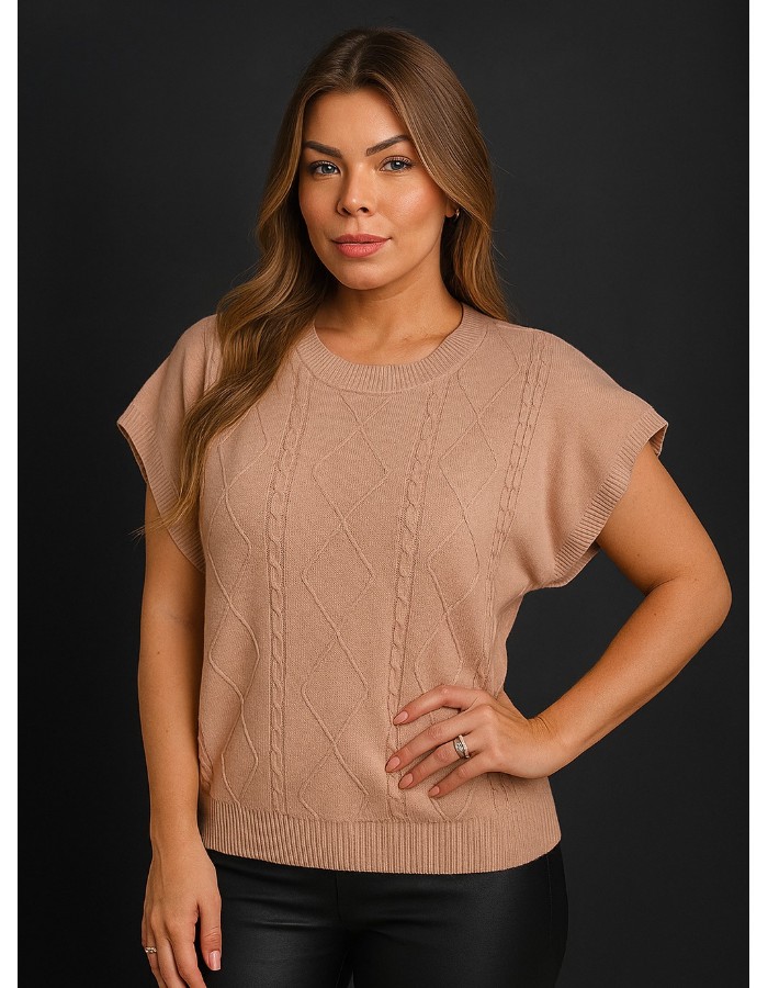 BLUSA TRICO MODAL TRABALHADO 
