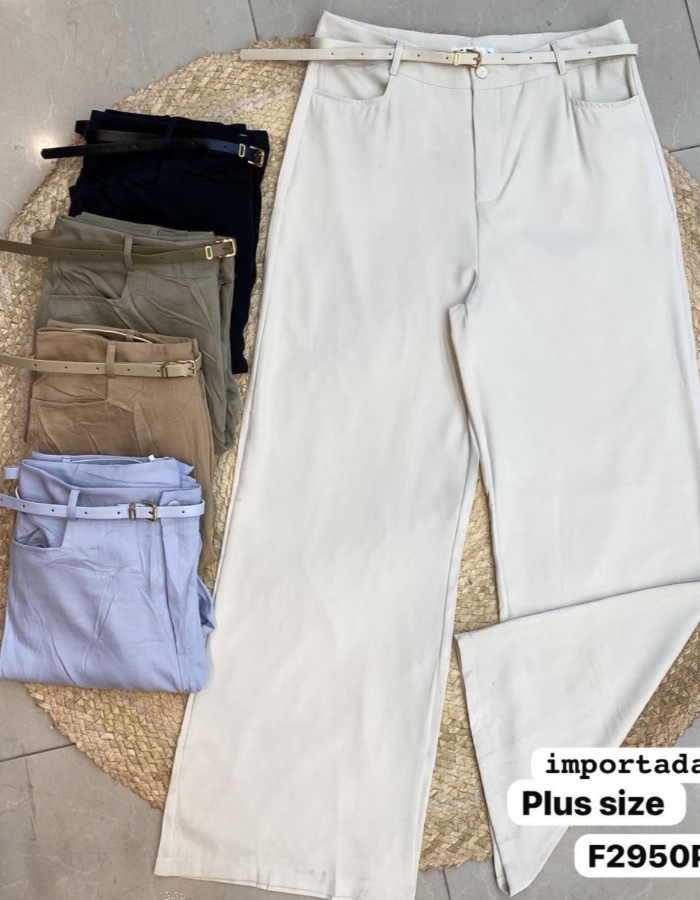 Calça pantalona plus isabela 