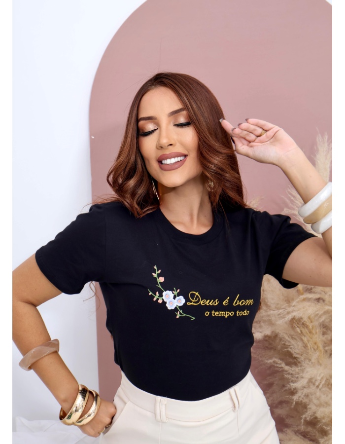 Produto t-shirt-ref-433-g-deus-e-bom-o-tempo-todo 1