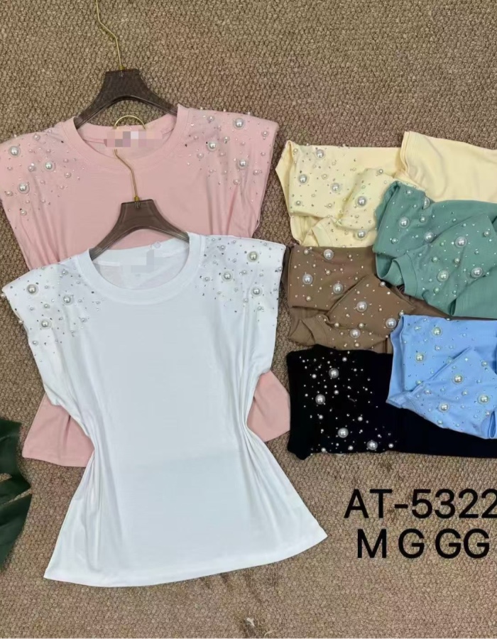 Blusa muscle tee pérola 