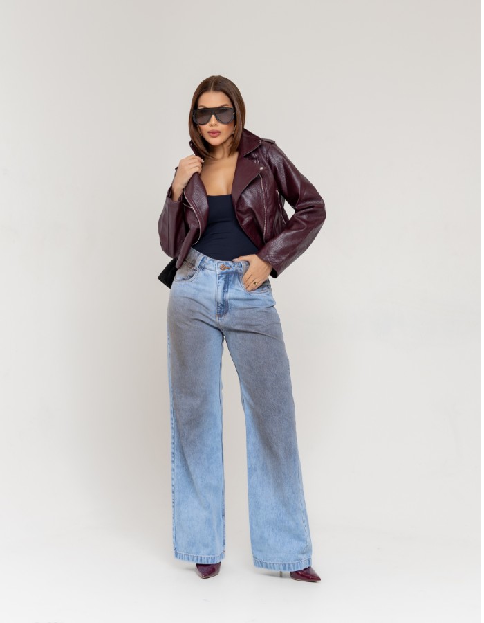CALÇA WIDE LEG 100% ALGODÃO