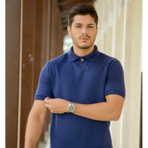 POLO MALHA SERENIDADE BOTÃO ÚNICO