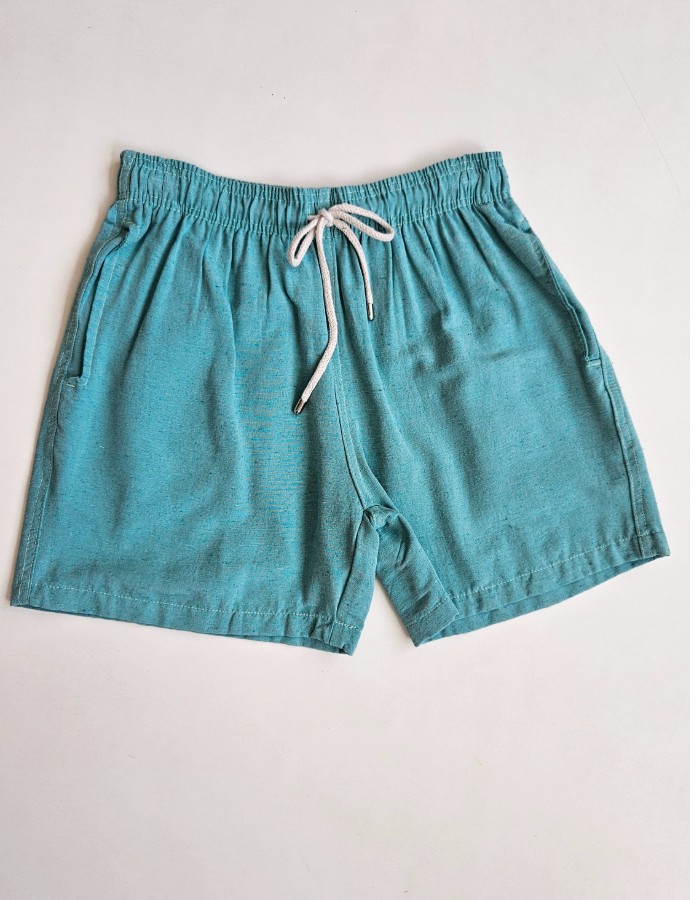Short Mauricinho em Linho - verde menta