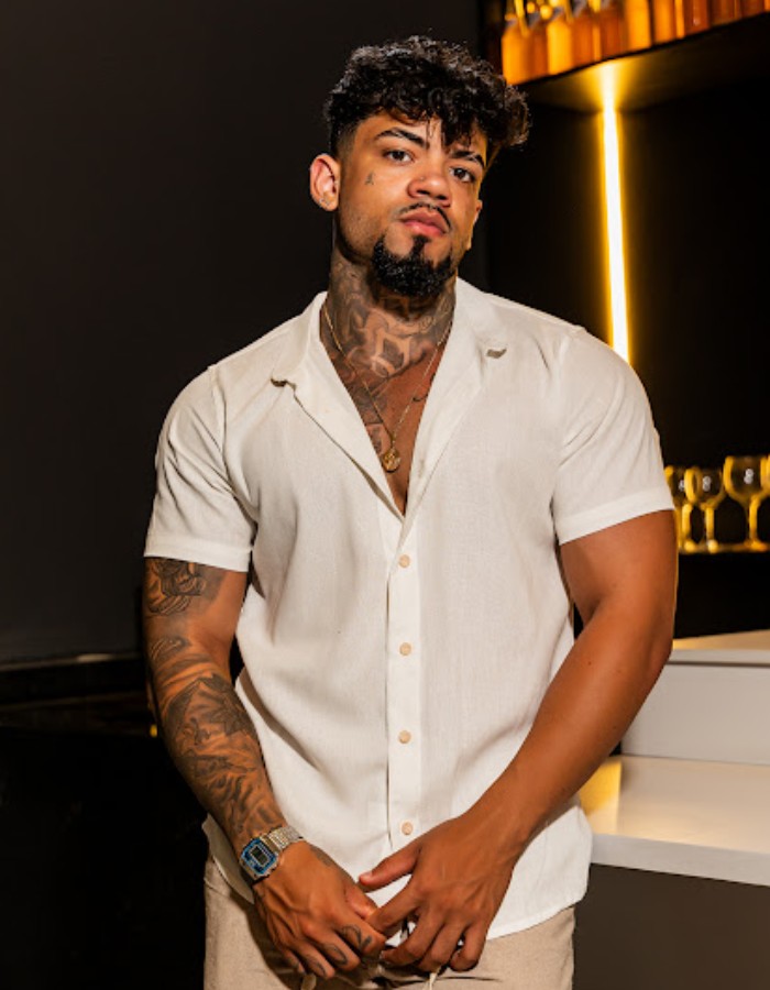 Camisa Linho Gola De Padre