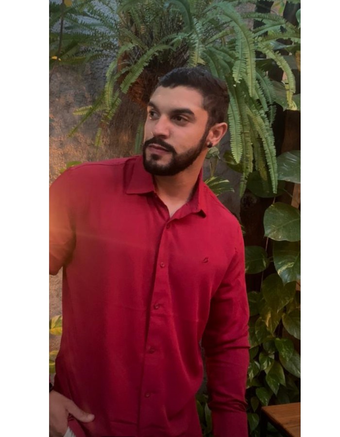 Camisa manga longa masculina