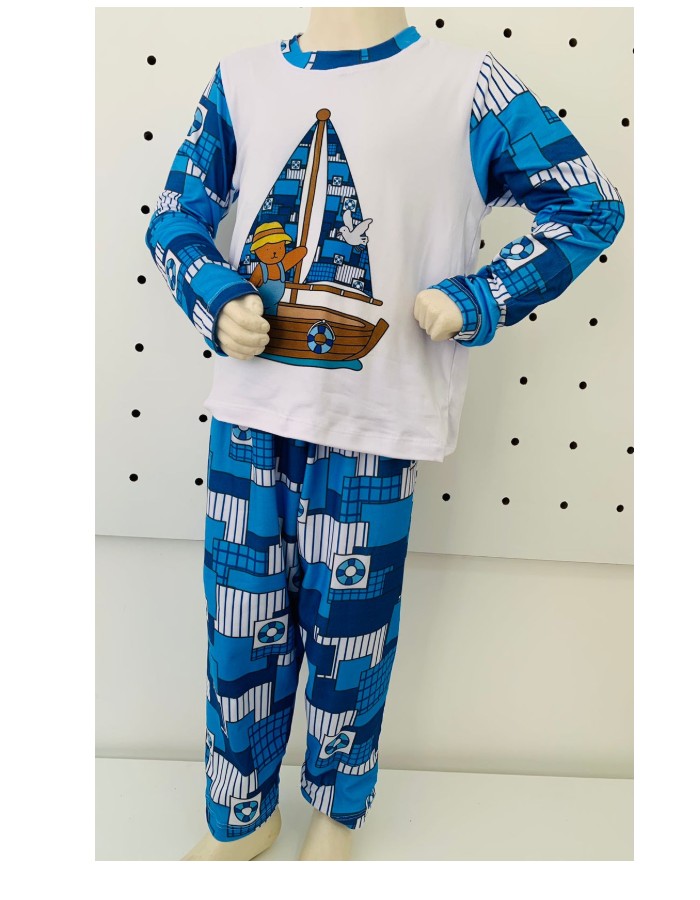 PIJAMA MANGA LONGA SUEDE