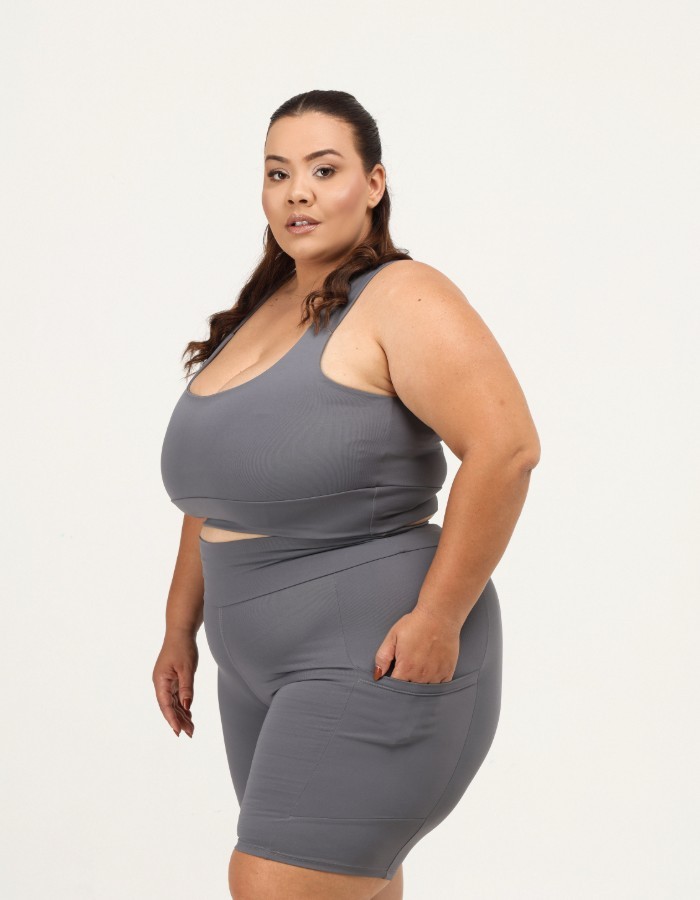 CONJ. SHORT PLUS COM BOLSO