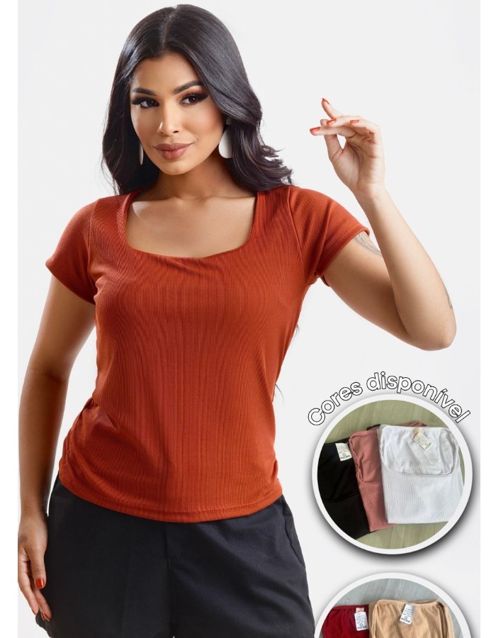 BLUSA DECOTE QUADRADO