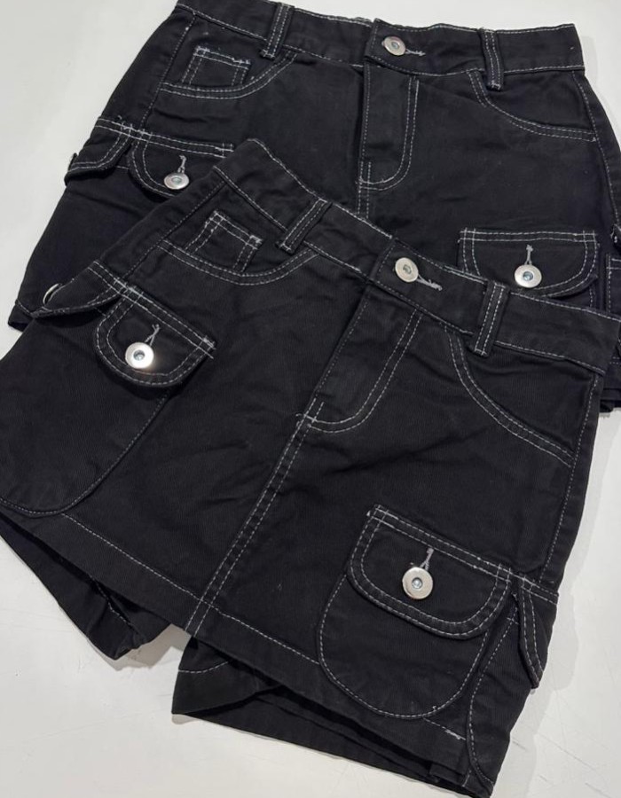 SHORT SAIA BOLSOS REDONDO CARGO 