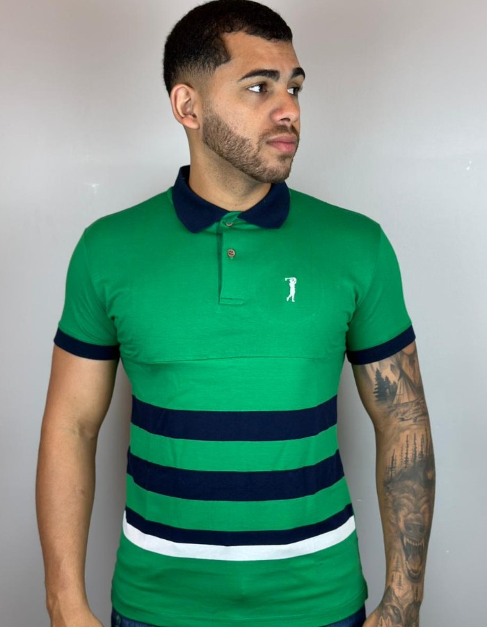 Polo c/ emenda horizontal