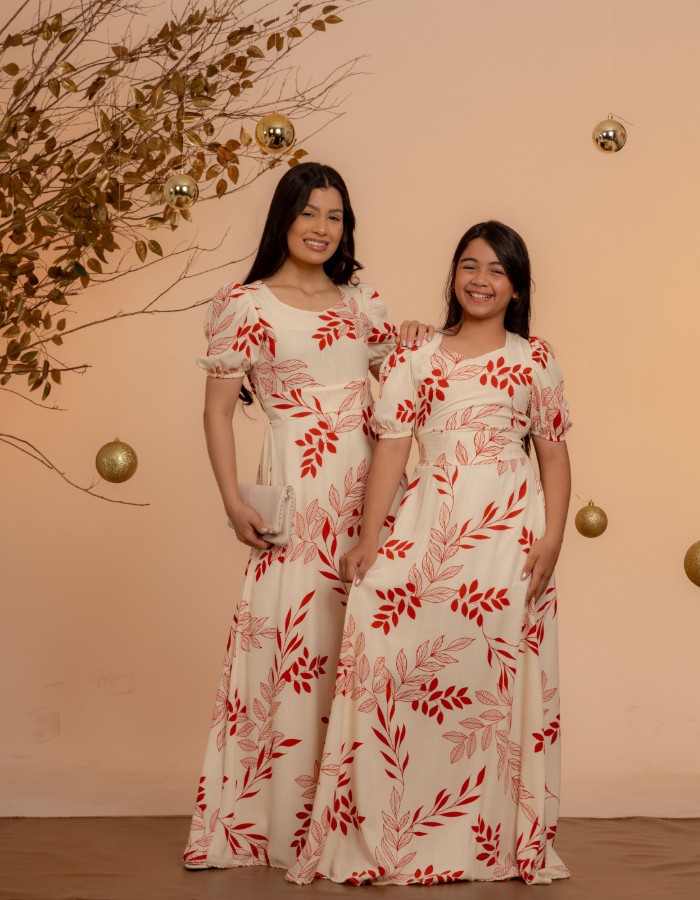 VESTIDO LONGO SAIA GODÊ( TEC. VISCOLINHO )