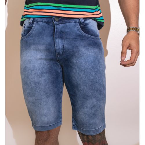 Bermuda lycra lisa diferenciada