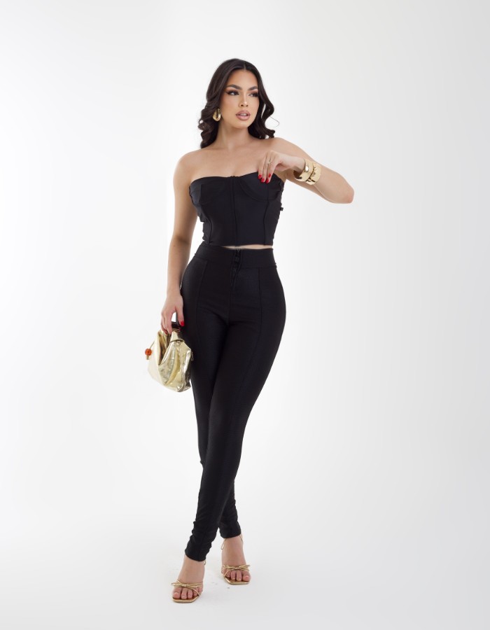 CALÇA DE ZIPER MALHA ROSSETI