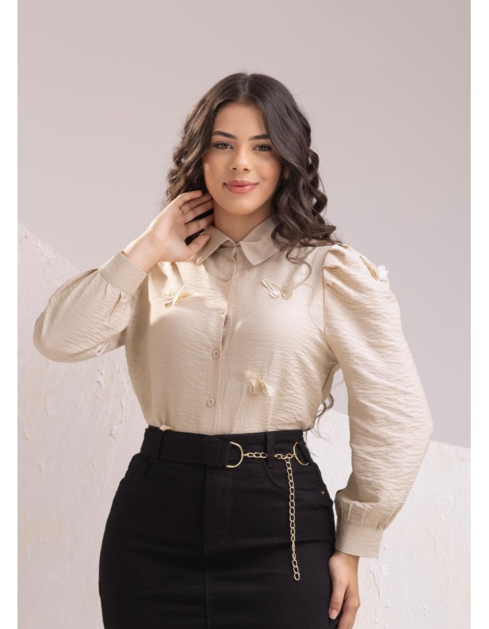 BLUSA BORBOLETA MANGA LONGA