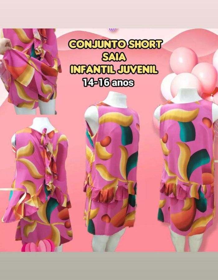 Conjunto Saia short