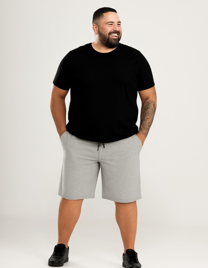 Bermuda em Moletom Plus Size
