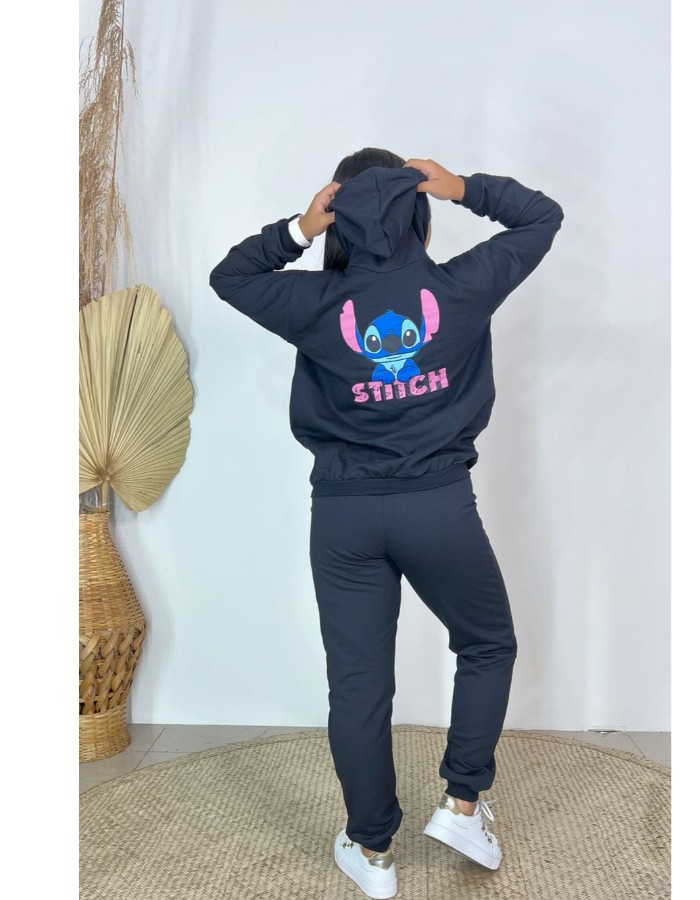 CONJUNTO MOLETOM STITCH SEM ZIPER