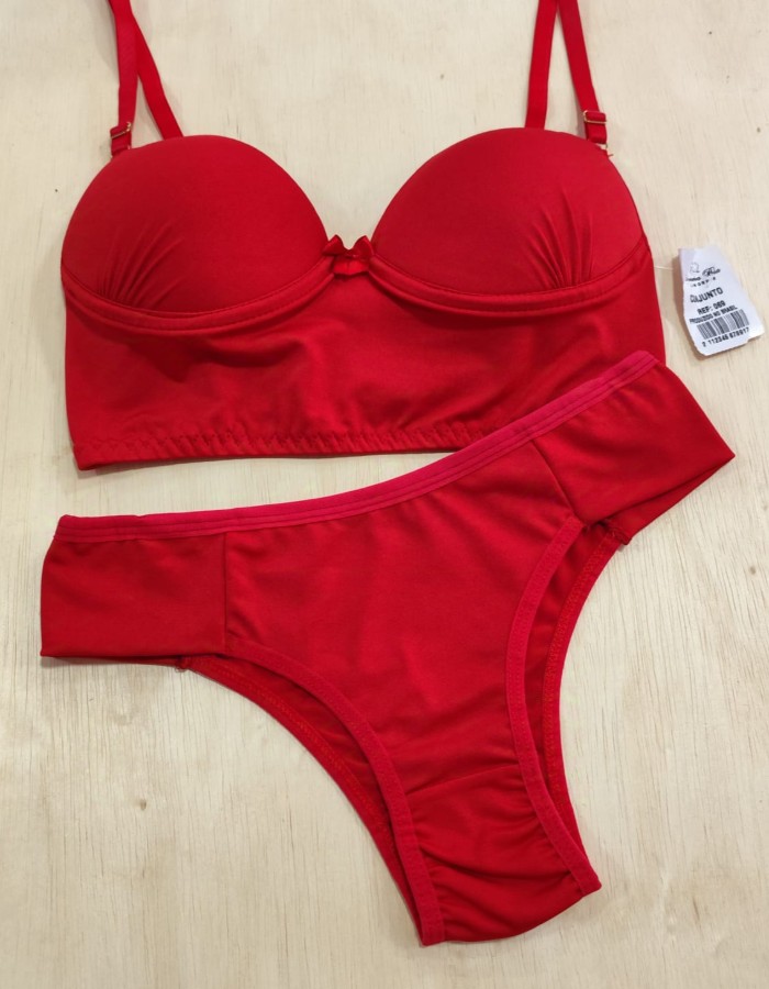 CONJUNTO DONA BIA BÁSICO CALCINHA TRAVETADA REF: 069 455