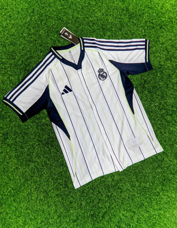 CAMISA REAL MADRID US PACK 2025/26 - EDIÇÃO BASEBALL