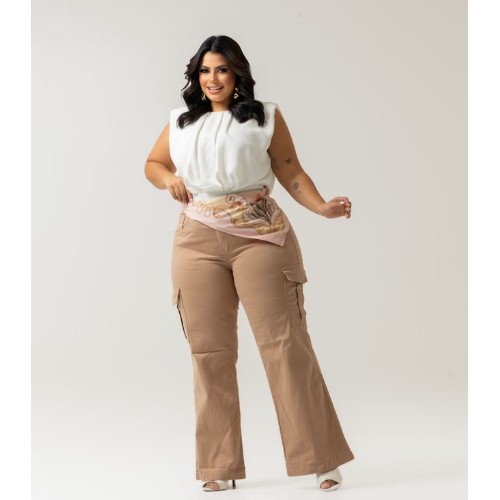 WID LEGG NUDE BOLSO CARGO COM LENÇO