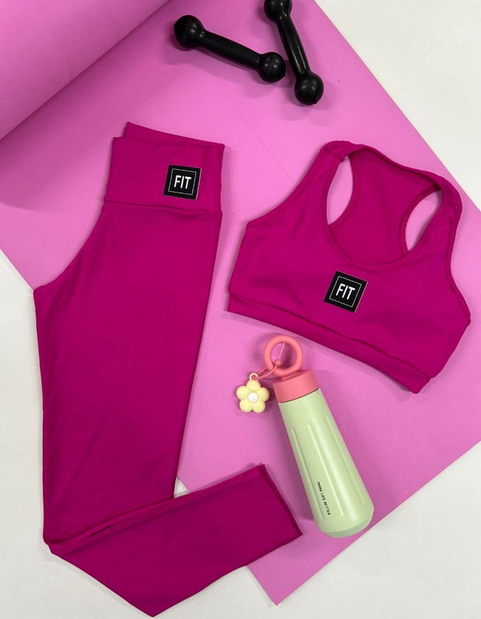 conjunto calça e top nadador juvenil poliamida