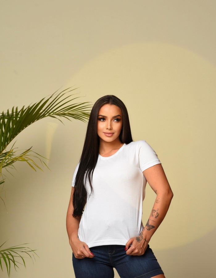GOLA CARECA FEMININA 30.1 100% ALGODAO