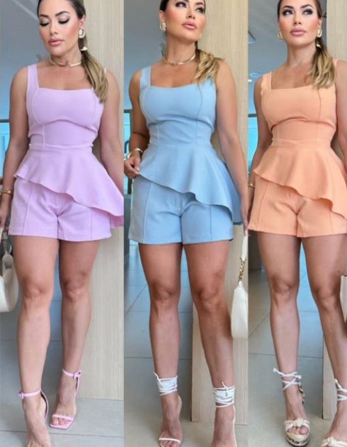 CONJUTO TECIDO MARANTE