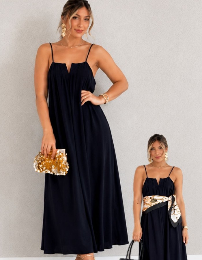 Vestido Gola V 