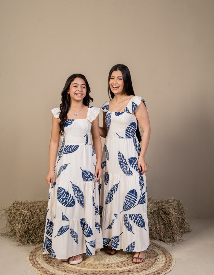 VESTIDO LONGO BABADINHO OMBRO (VISCOLINHO)