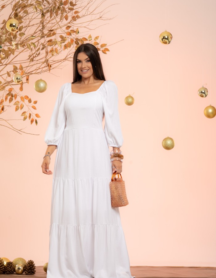 VESTIDO LONGO ( TEC. VISCOLINHO ) 